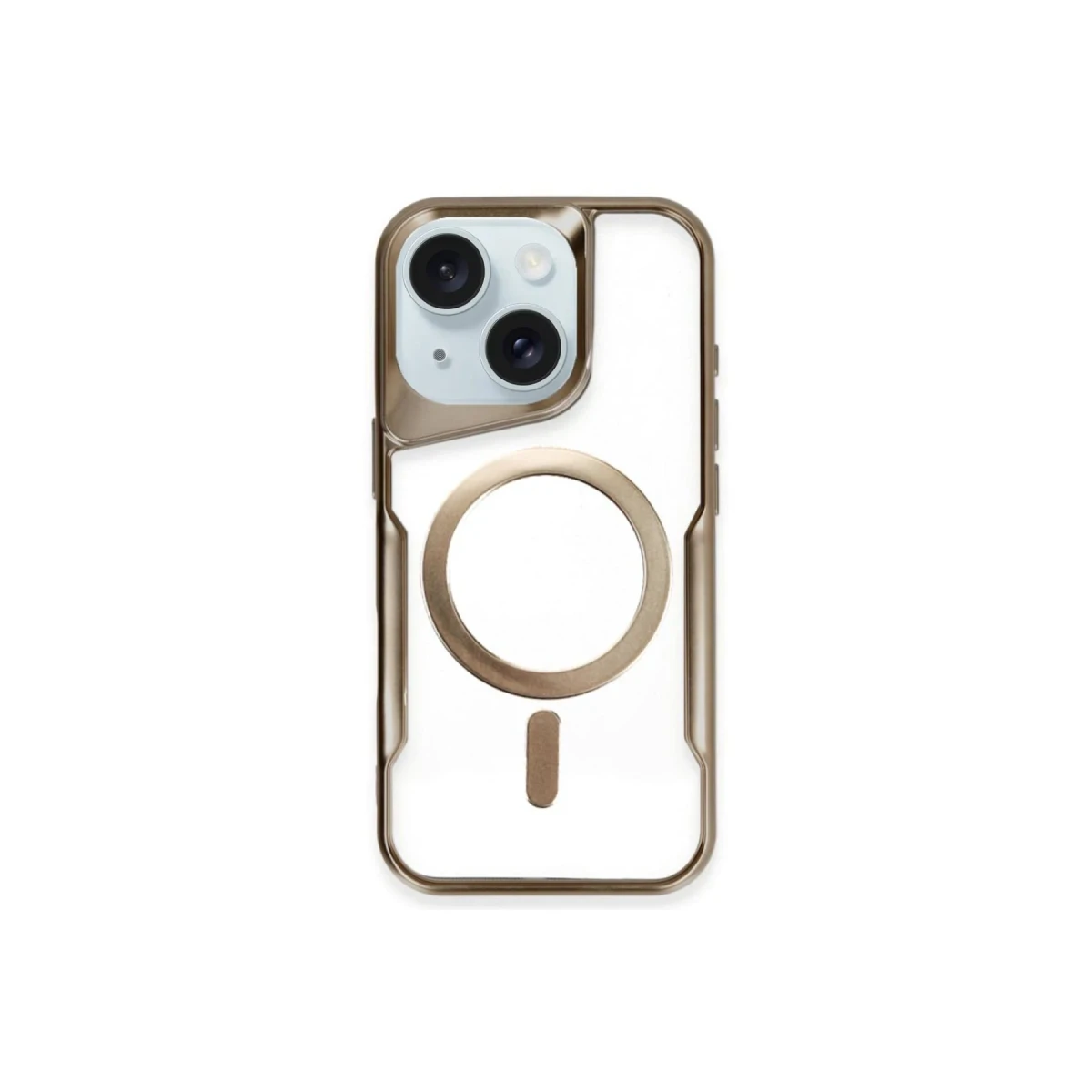 Apple iPhone 14 Kılıf Boyi Magsafe Silikon Kapak - Kahverengi