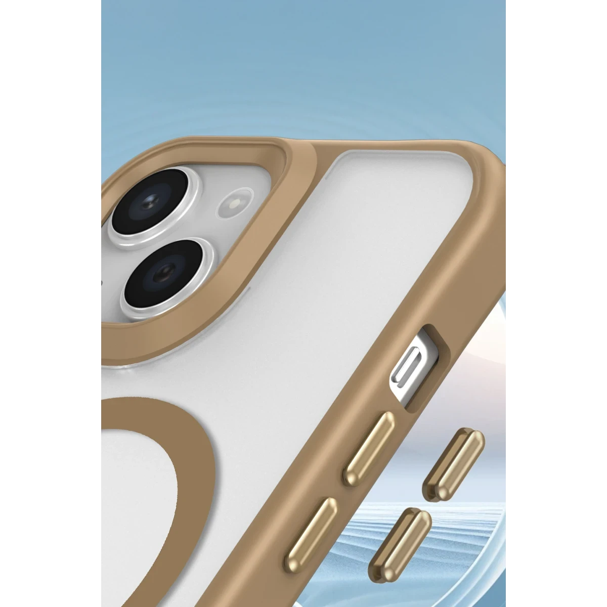 Apple iPhone 14 Kılıf Enka Magsafe Silikon Kılıf - Siyah