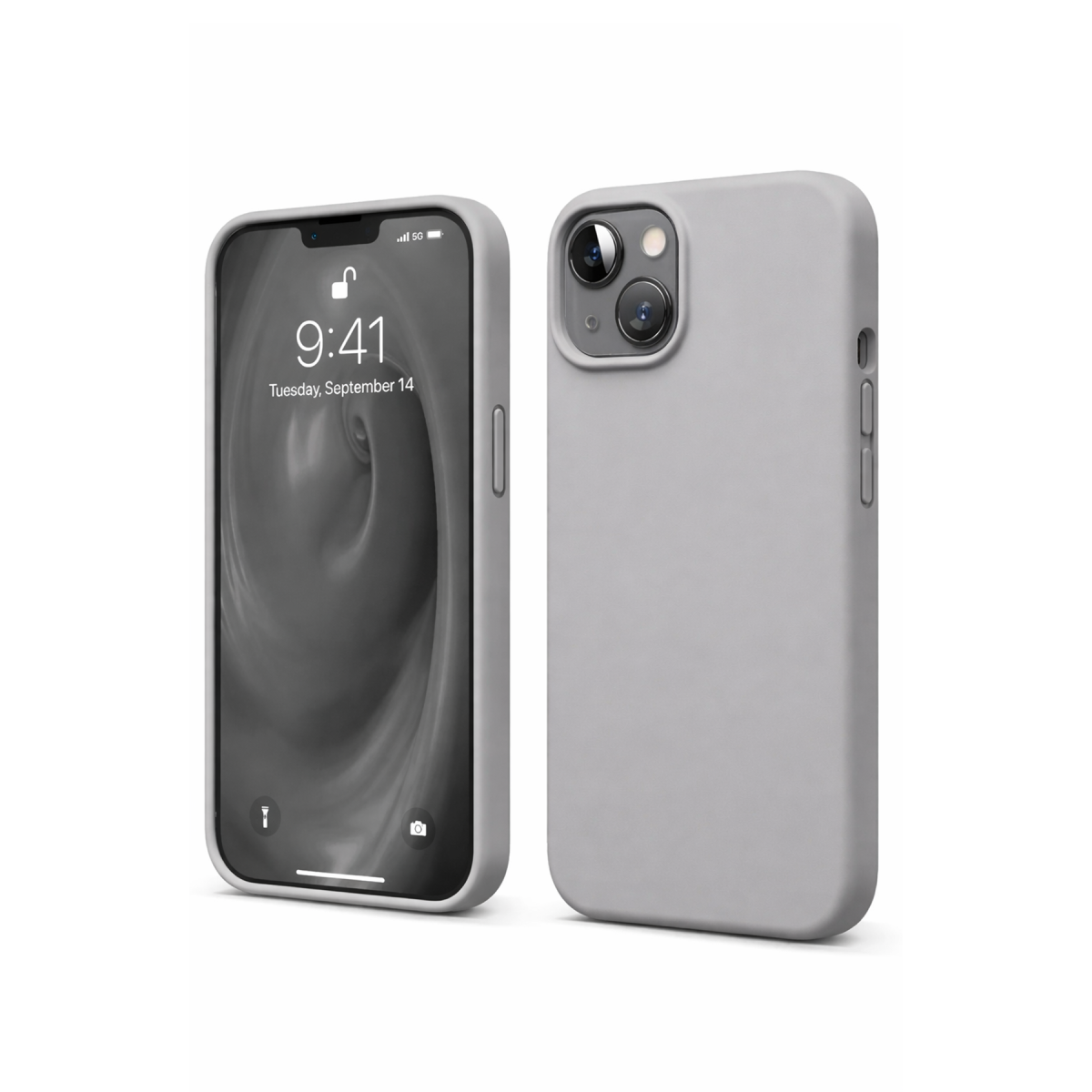 Apple iPhone 14 Kılıf First Silikon - Gri