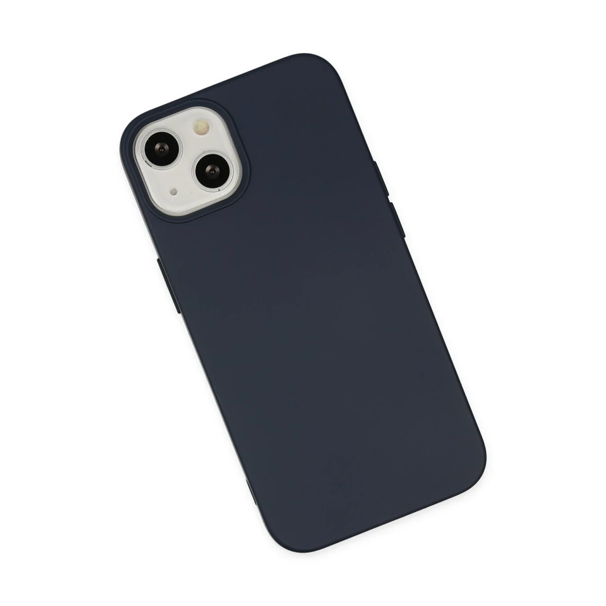 Apple iPhone 14 Kılıf Nano içi Kadife Silikon - Lacivert