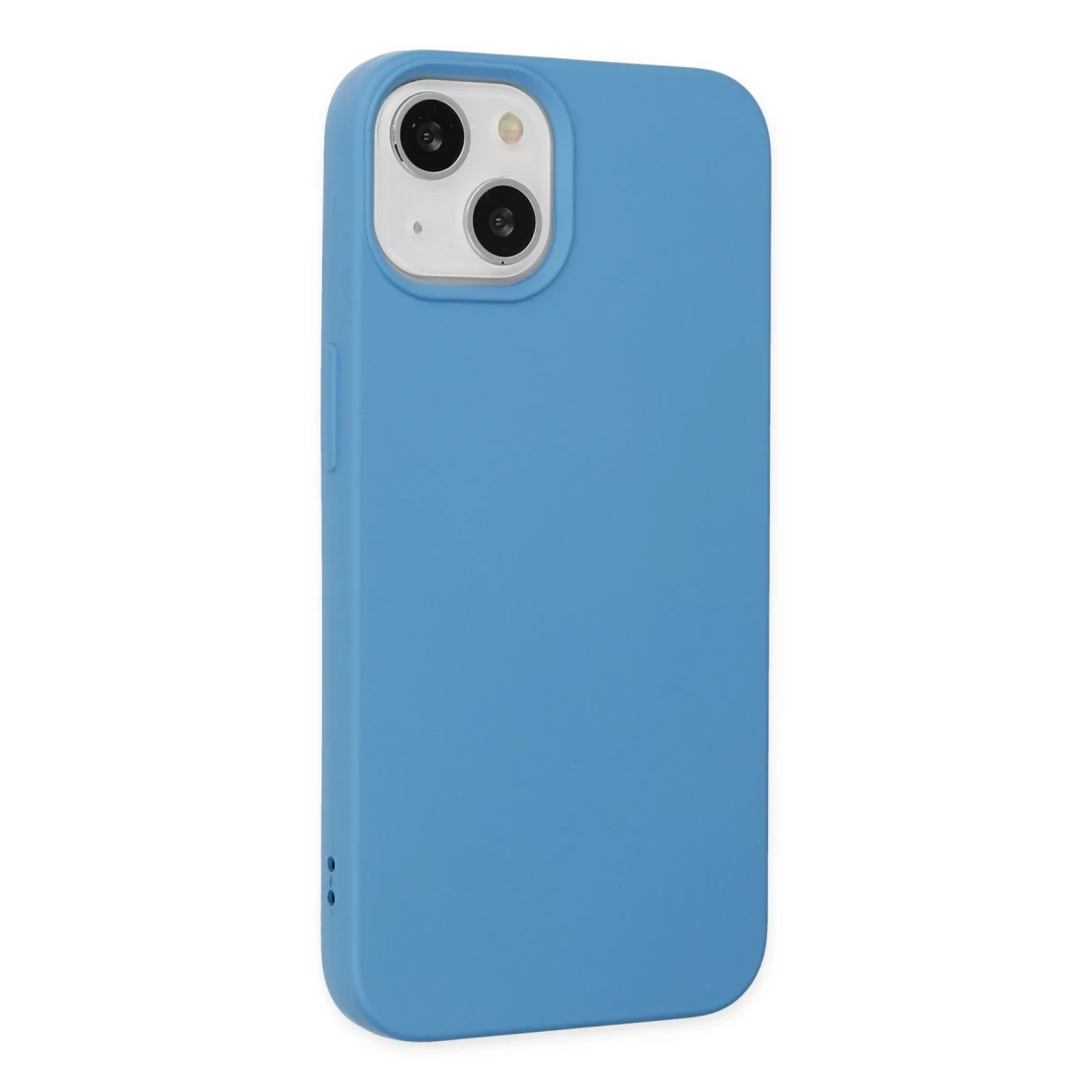 Apple iPhone 14 Kılıf Nano içi Kadife Silikon - Mavi
