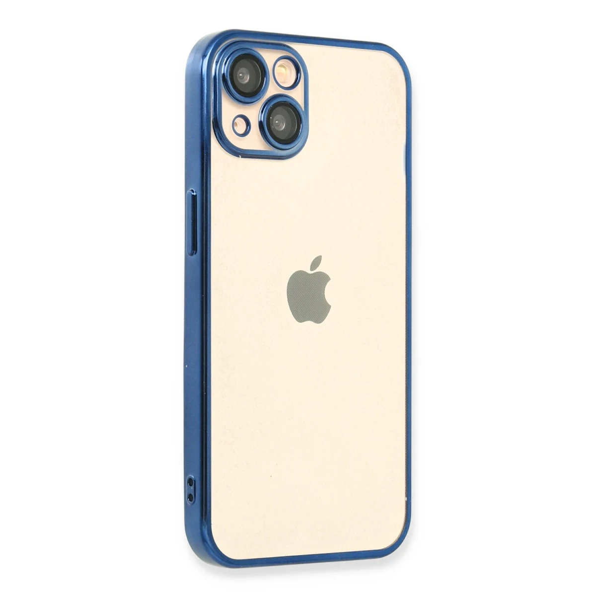 Apple iPhone 14 Kılıf Razer Lensli Silikon - Açık Mavi