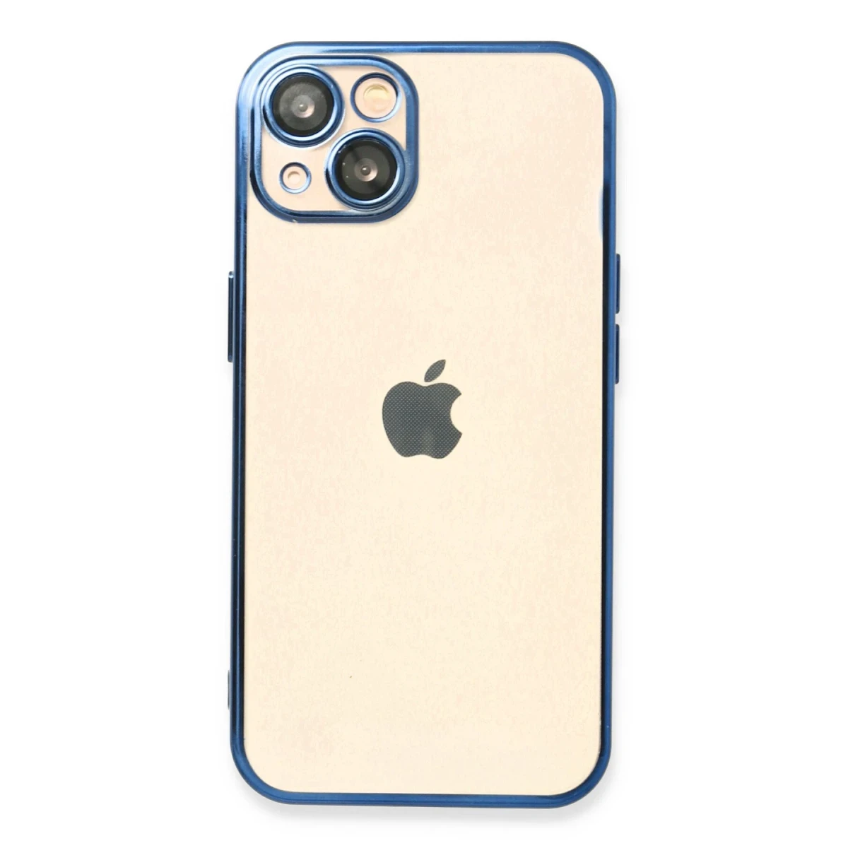 Apple iPhone 14 Kılıf Razer Lensli Silikon - Açık Mavi