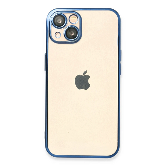Apple iPhone 14 Kılıf Razer Lensli Silikon - Açık Mavi