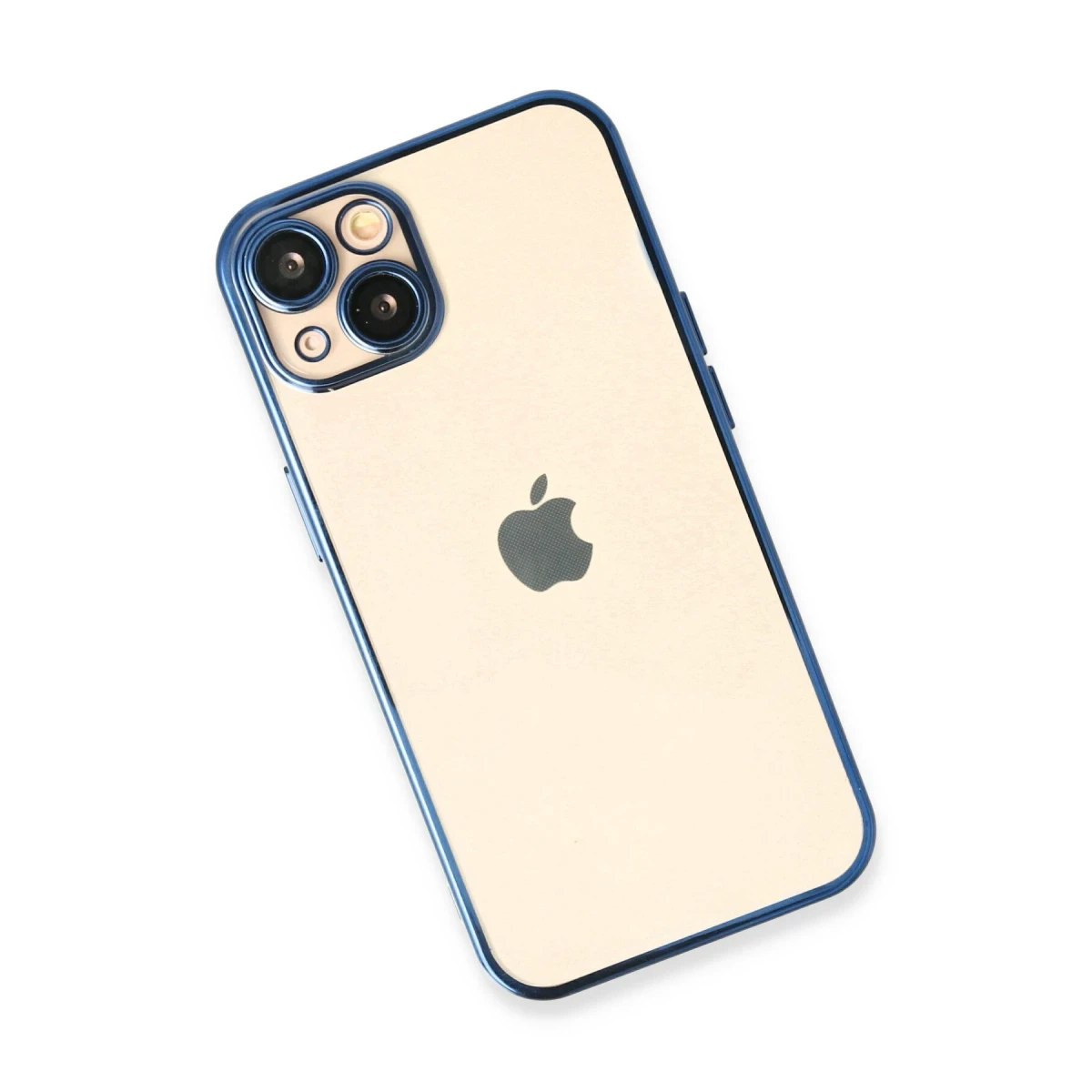 Apple iPhone 14 Kılıf Razer Lensli Silikon - Açık Mavi