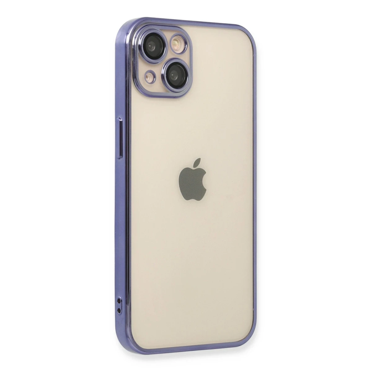 Apple iPhone 14 Kılıf Razer Lensli Silikon - Mor