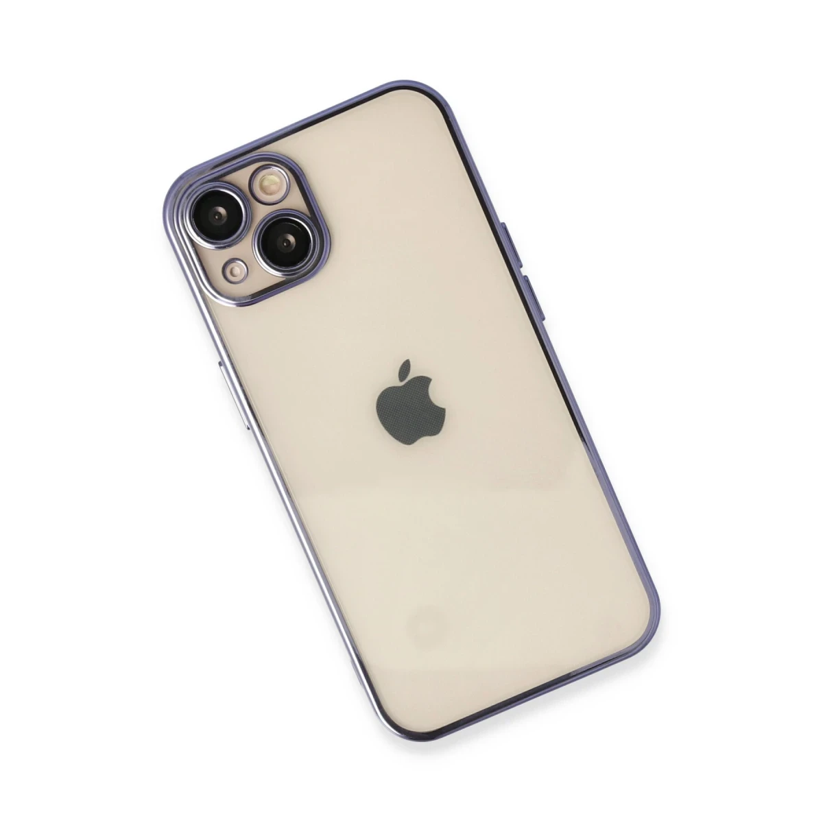 Apple iPhone 14 Kılıf Razer Lensli Silikon - Mor