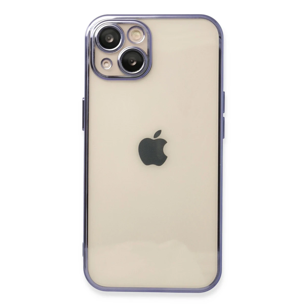 Apple iPhone 14 Kılıf Razer Lensli Silikon - Mor