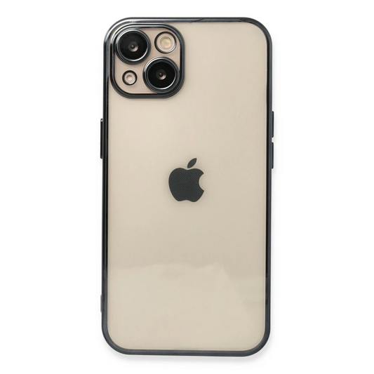 Apple iPhone 14 Kılıf Razer Lensli Silikon - Siyah