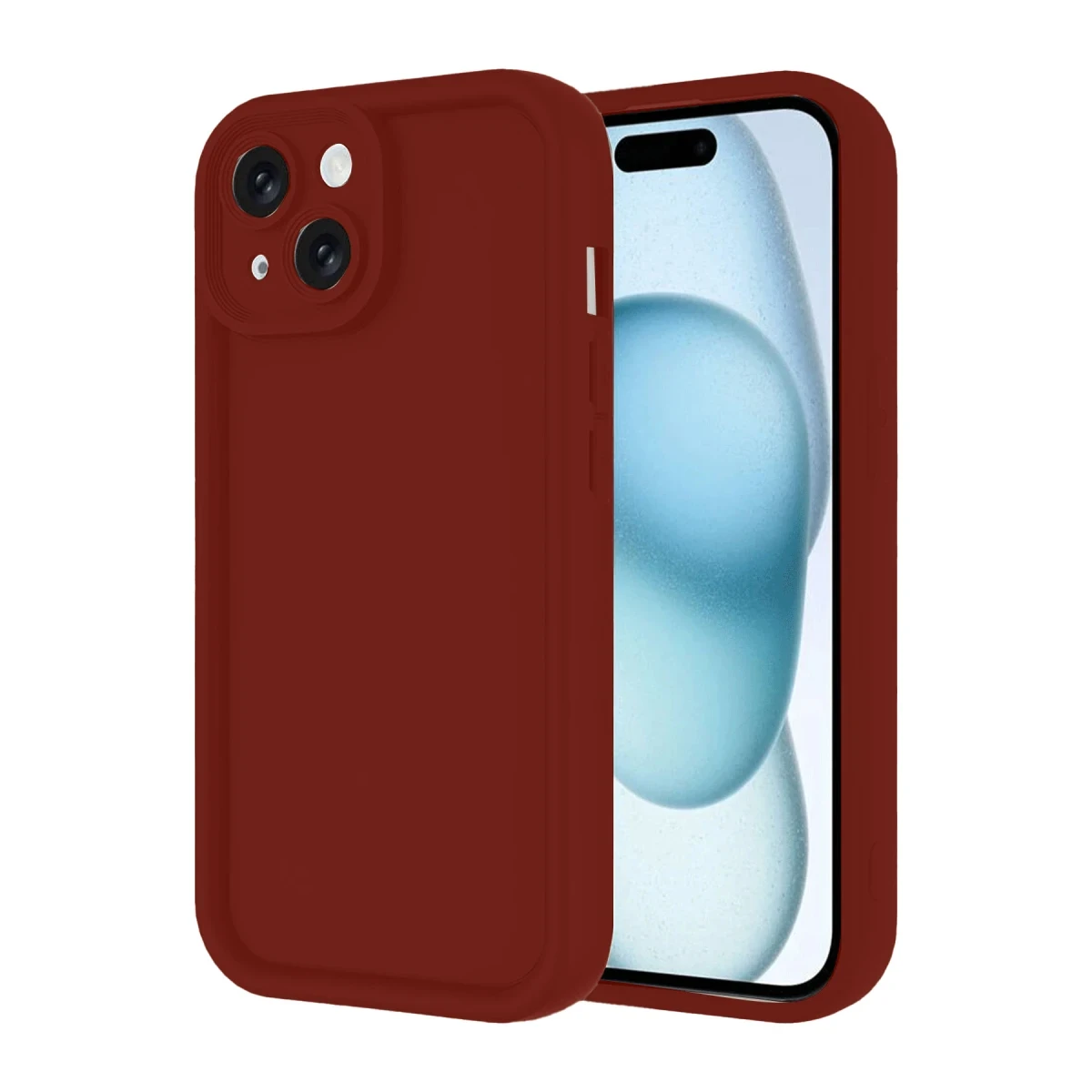 Apple iPhone 14 Kılıf Viera Silikon - Bordo