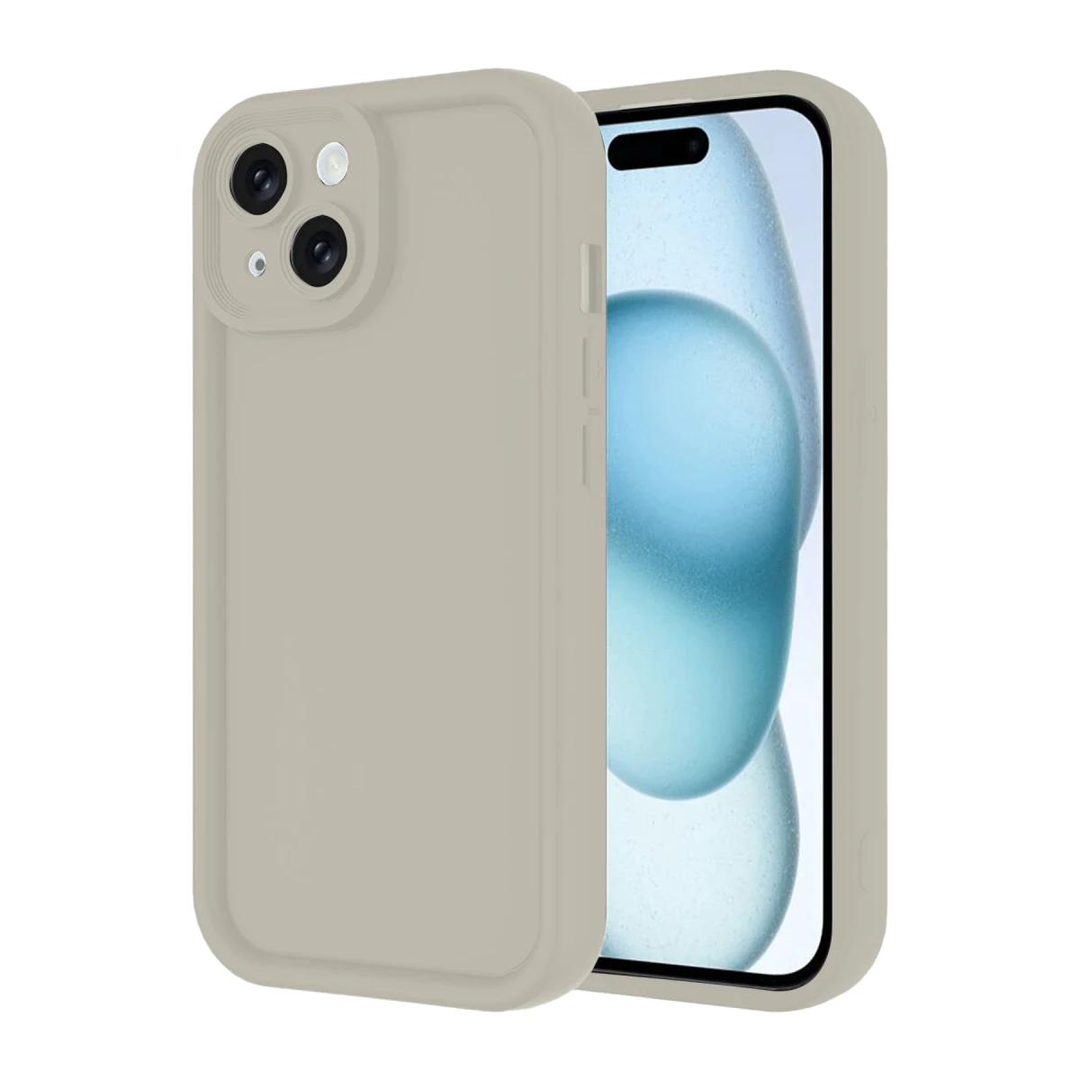 Apple iPhone 14 Kılıf Viera Silikon - Krem