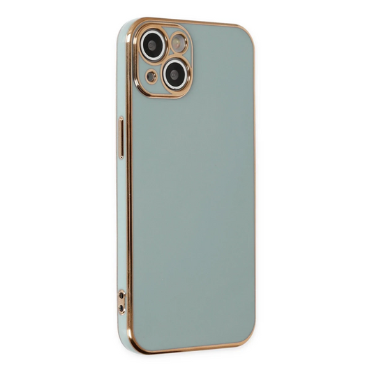 Apple iPhone 14 Kılıf Volet Silikon - Açık Yeşil