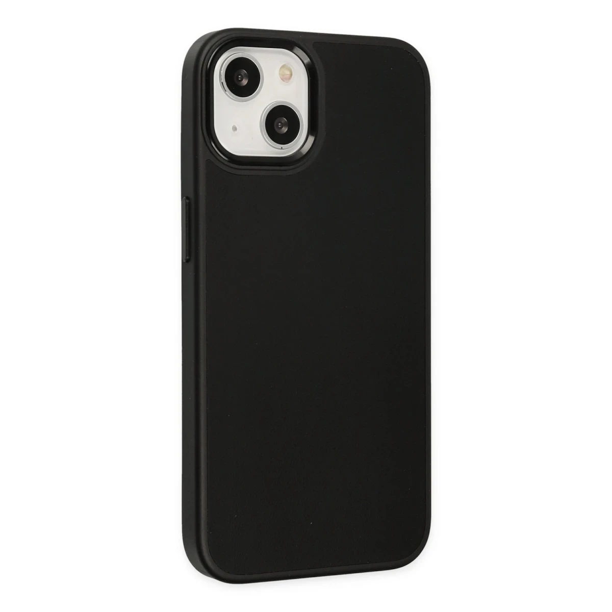 Apple iPhone 14 Plus Kılıf Asya Deri Silikon - Siyah