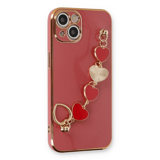 Apple iPhone 14 Plus Kılıf Esila Silikon - Kırmızı