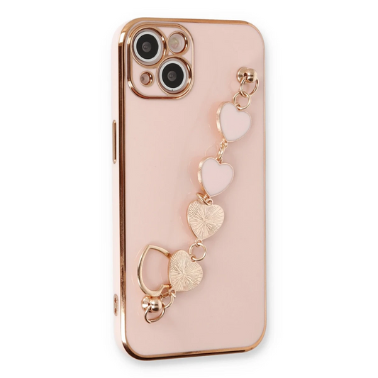 Apple iPhone 14 Plus Kılıf Esila Silikon - Pudra