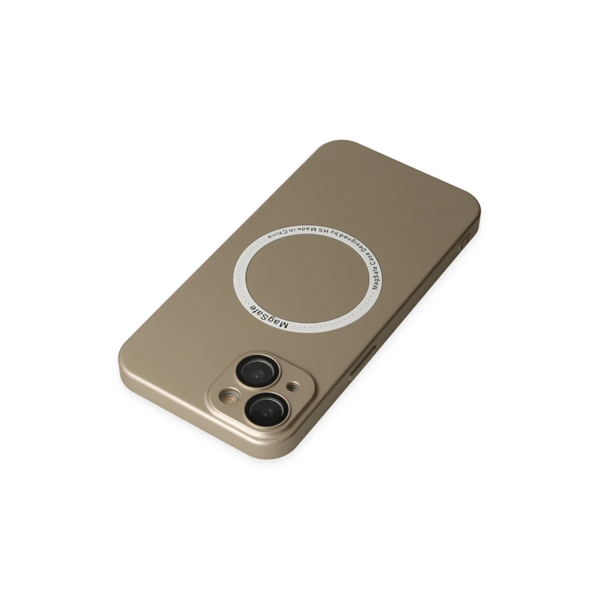 Apple iPhone 14 Plus Kılıf Jack Magneticsafe Lens Silikon - Gold
