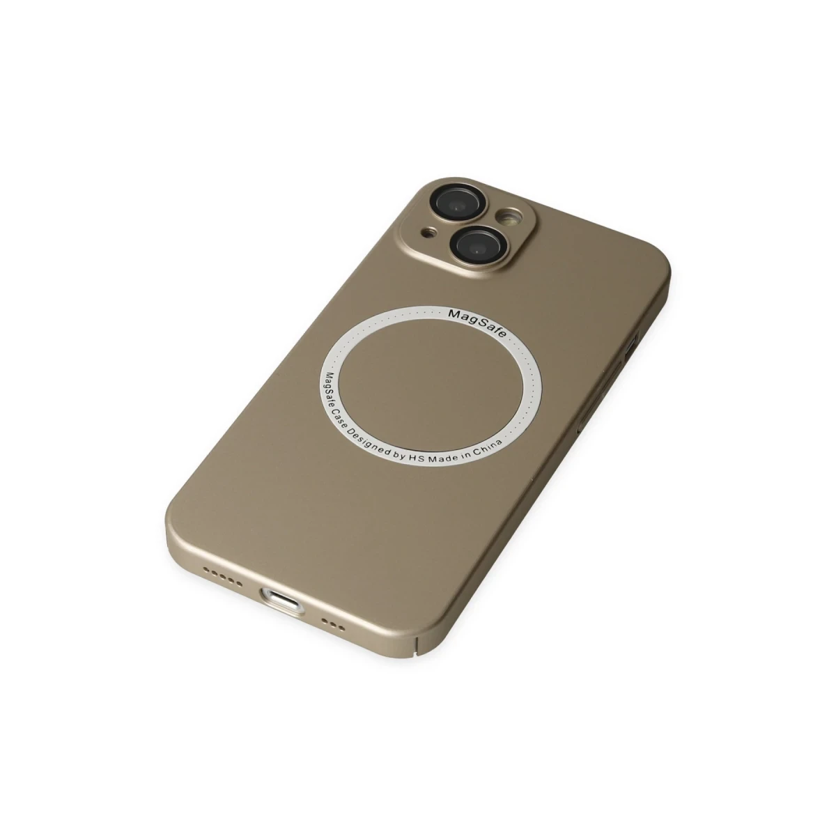Apple iPhone 14 Plus Kılıf Jack Magneticsafe Lens Silikon - Gold