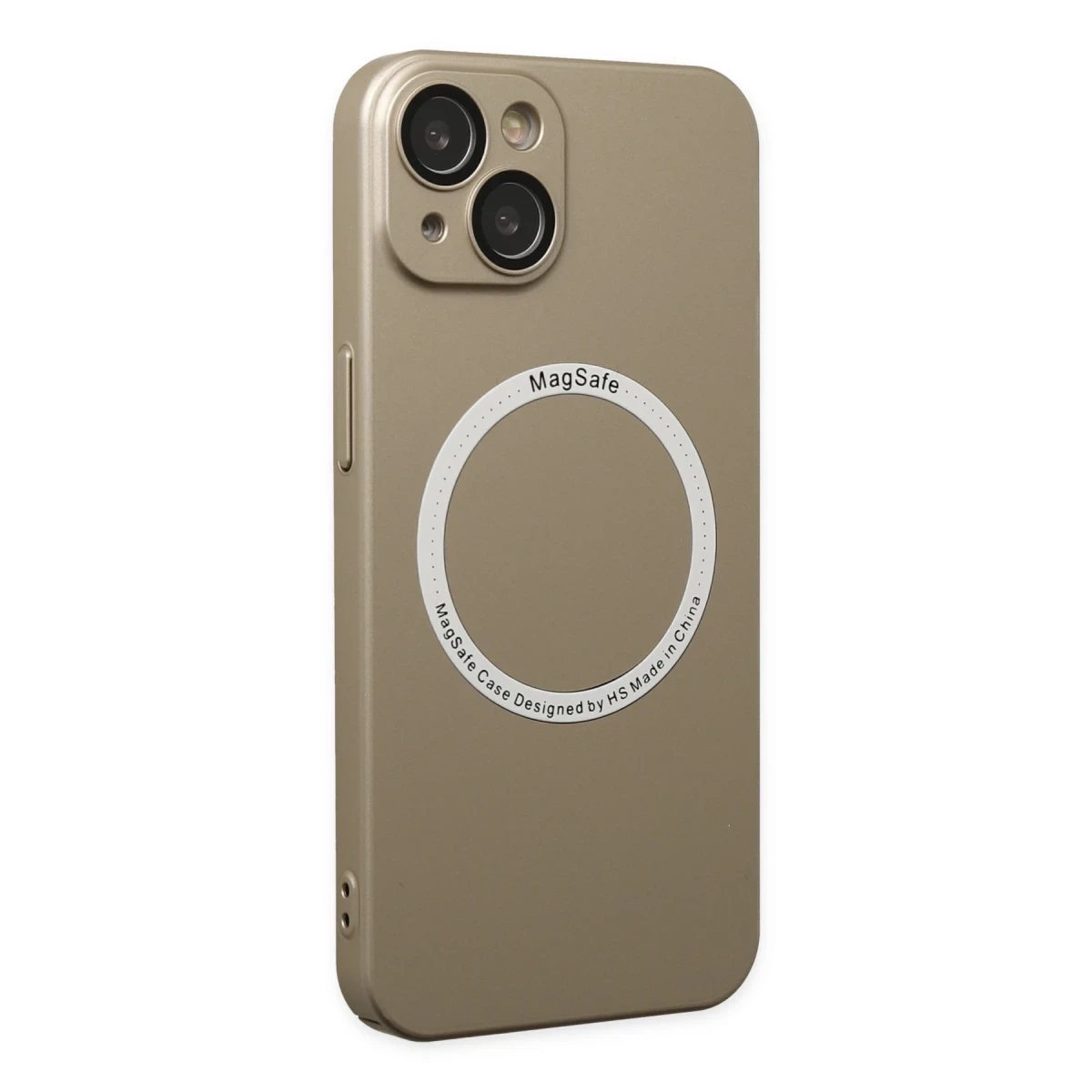 Apple iPhone 14 Plus Kılıf Jack Magneticsafe Lens Silikon - Gold