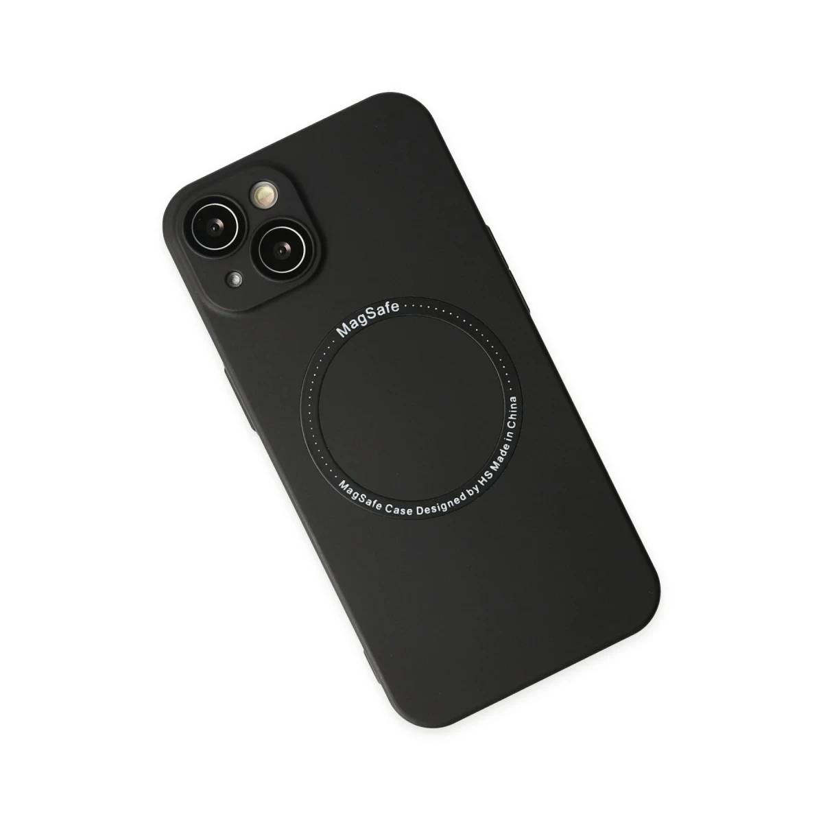 Apple iPhone 14 Plus Kılıf Jack Magneticsafe Lens Silikon - Siyah