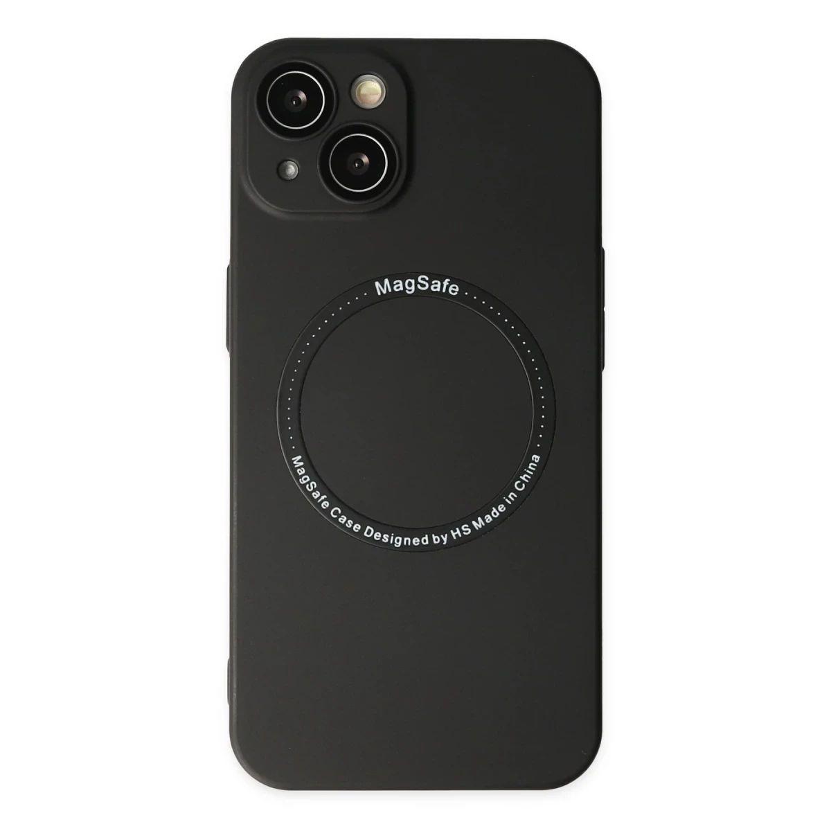 Apple iPhone 14 Plus Kılıf Jack Magneticsafe Lens Silikon - Siyah