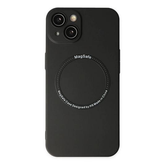 Apple iPhone 14 Plus Kılıf Jack Magneticsafe Lens Silikon - Siyah