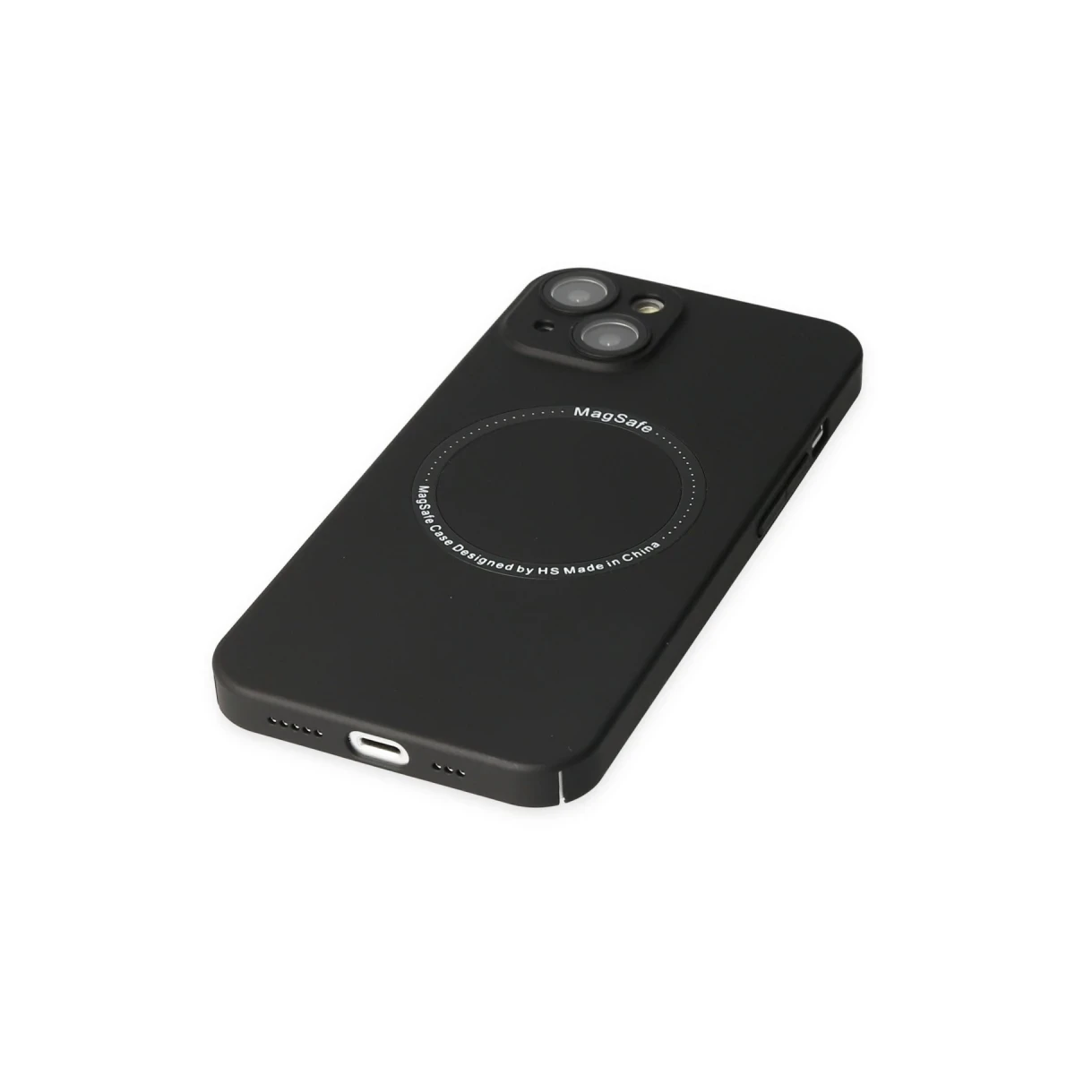 Apple iPhone 14 Plus Kılıf Jack Magneticsafe Lens Silikon - Siyah