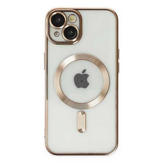 Apple iPhone 14 Plus Kılıf Kross Magneticsafe Kapak - Gold
