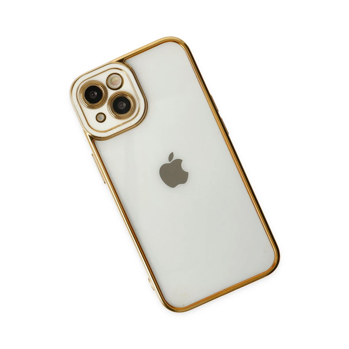 Apple iPhone 14 Plus Kılıf Liva Lens Silikon - Beyaz