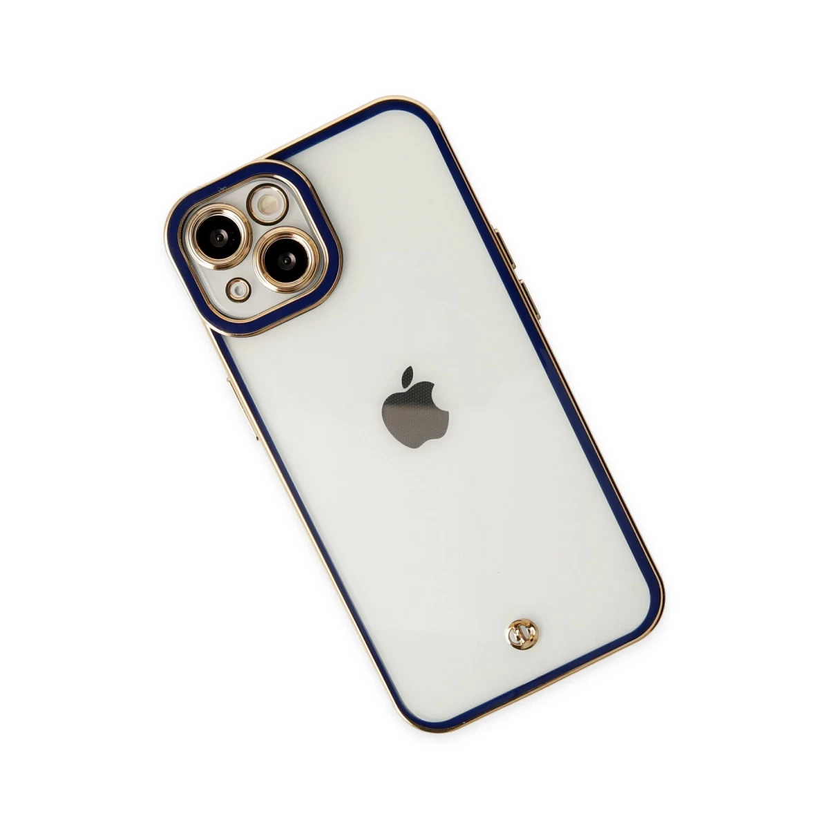 Apple iPhone 14 Plus Kılıf Liva Lens Silikon - Mavi