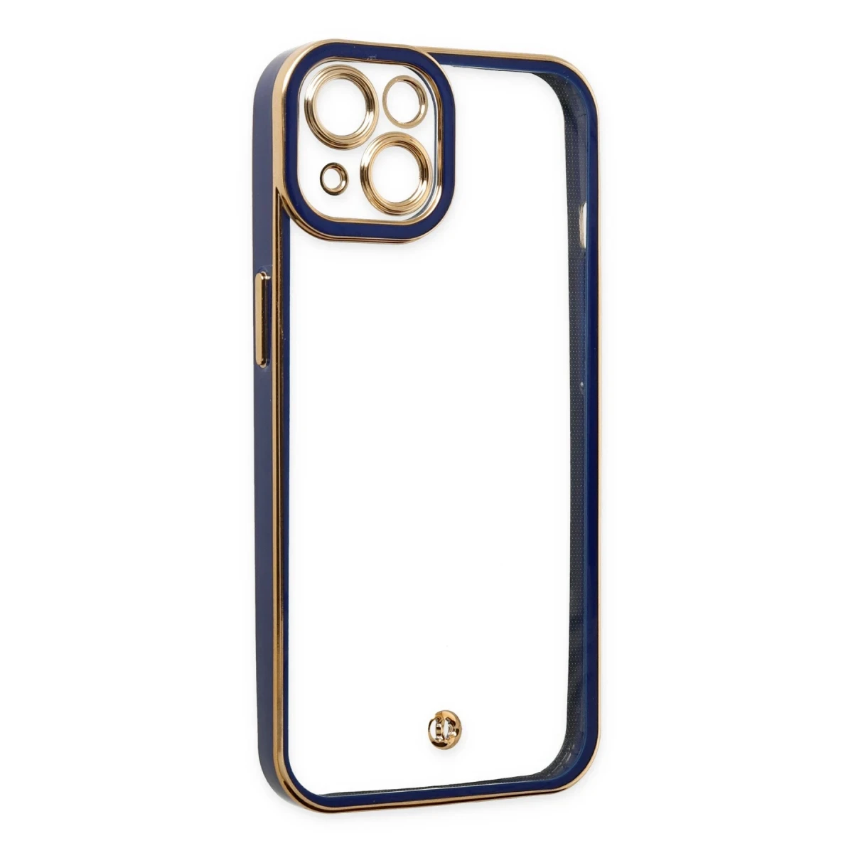Apple iPhone 14 Plus Kılıf Liva Lens Silikon - Mavi