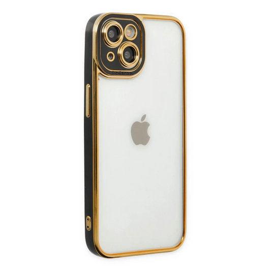 Apple iPhone 14 Plus Kılıf Liva Lens Silikon - Siyah