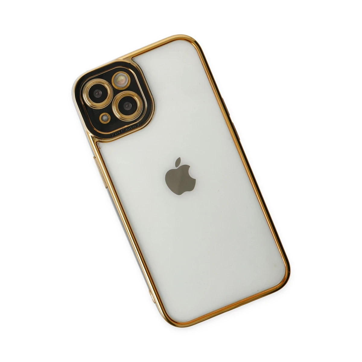 Apple iPhone 14 Plus Kılıf Liva Lens Silikon - Siyah