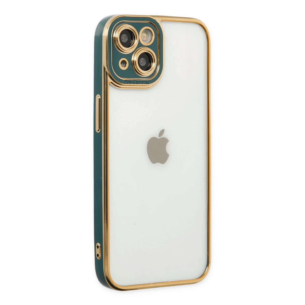 Apple iPhone 14 Plus Kılıf Liva Lens Silikon - Yeşil