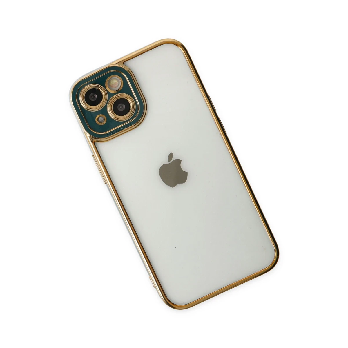 Apple iPhone 14 Plus Kılıf Liva Lens Silikon - Yeşil