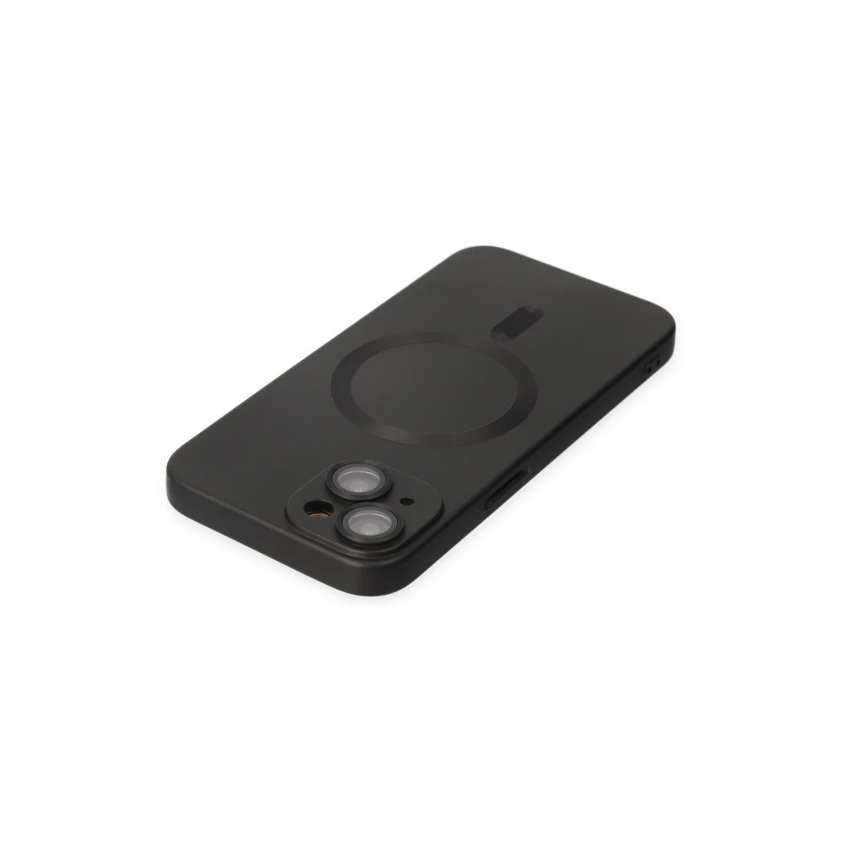 Apple iPhone 14 Plus Kılıf Moshi Lens Magneticsafe Silikon - Siyah