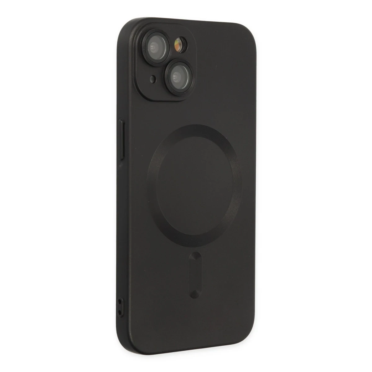 Apple iPhone 14 Plus Kılıf Moshi Lens Magneticsafe Silikon - Siyah