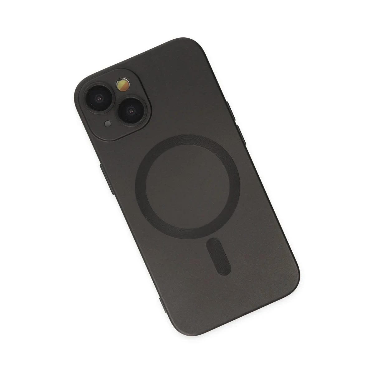 Apple iPhone 14 Plus Kılıf Moshi Lens Magneticsafe Silikon - Siyah