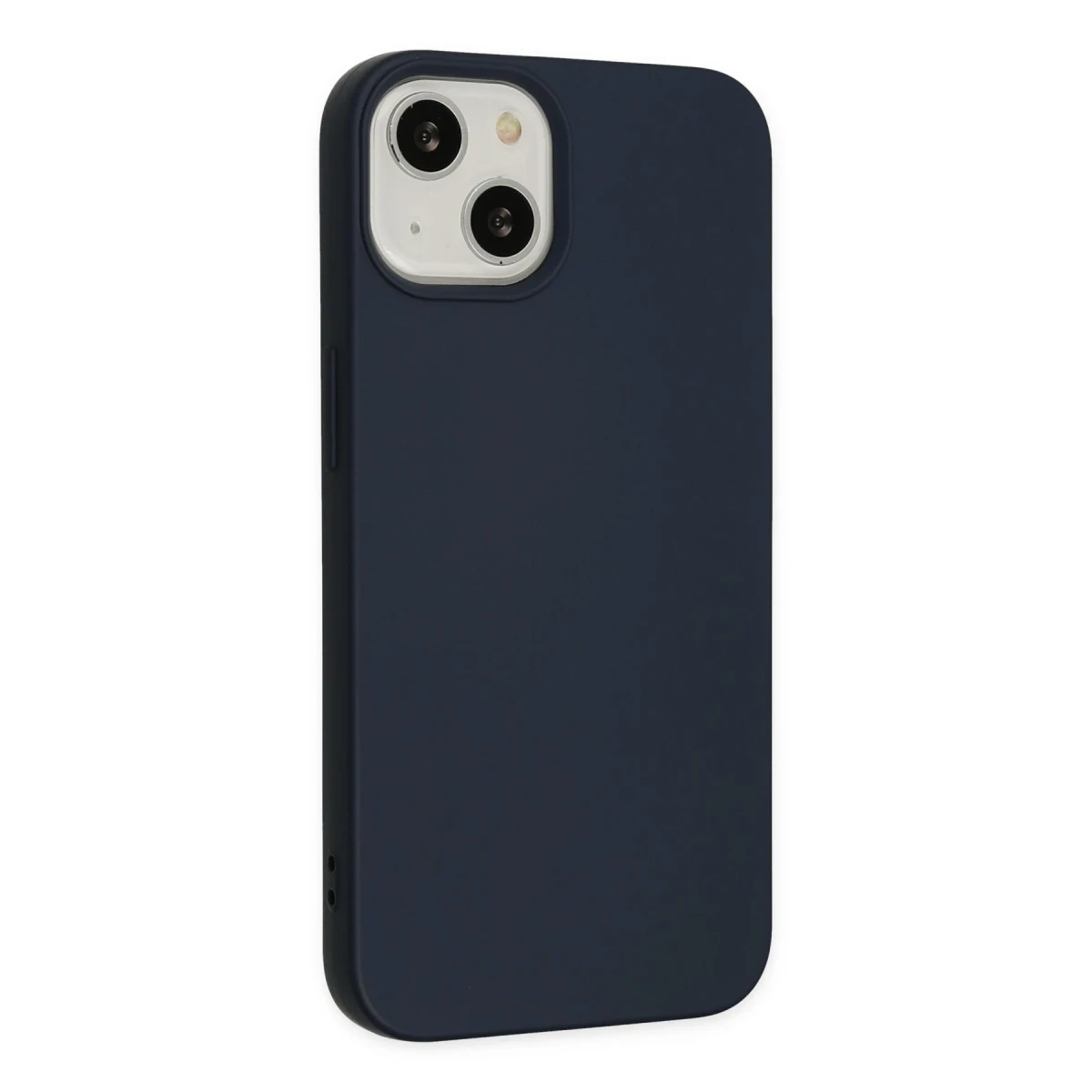 Apple iPhone 14 Plus Kılıf Nano içi Kadife Silikon - Lacivert