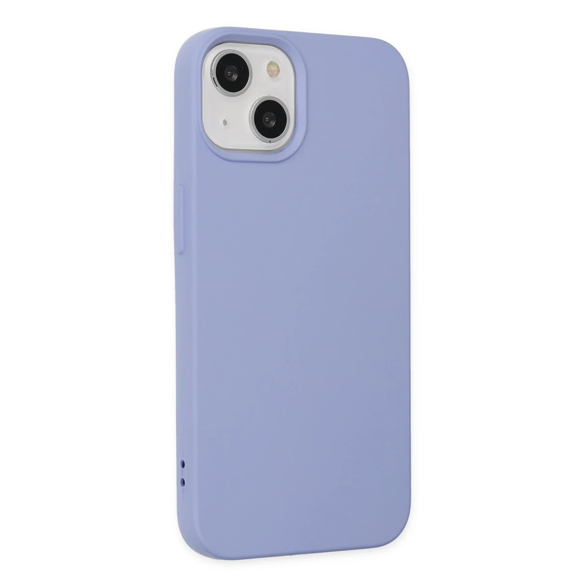 Apple iPhone 14 Plus Kılıf Nano içi Kadife Silikon - Lila