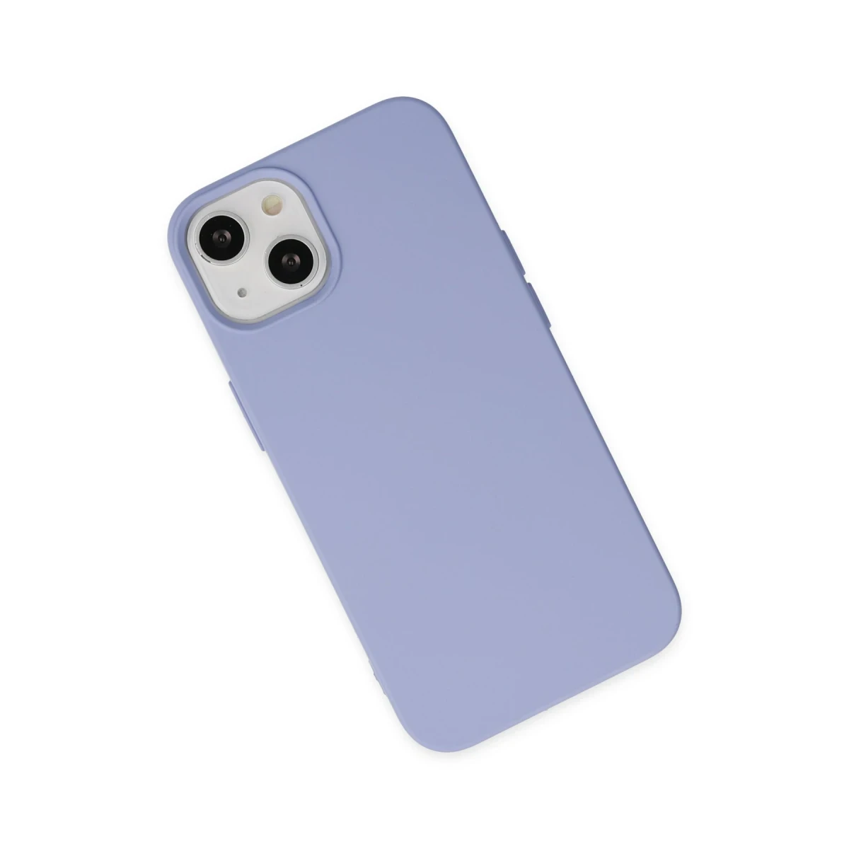 Apple iPhone 14 Plus Kılıf Nano içi Kadife Silikon - Lila