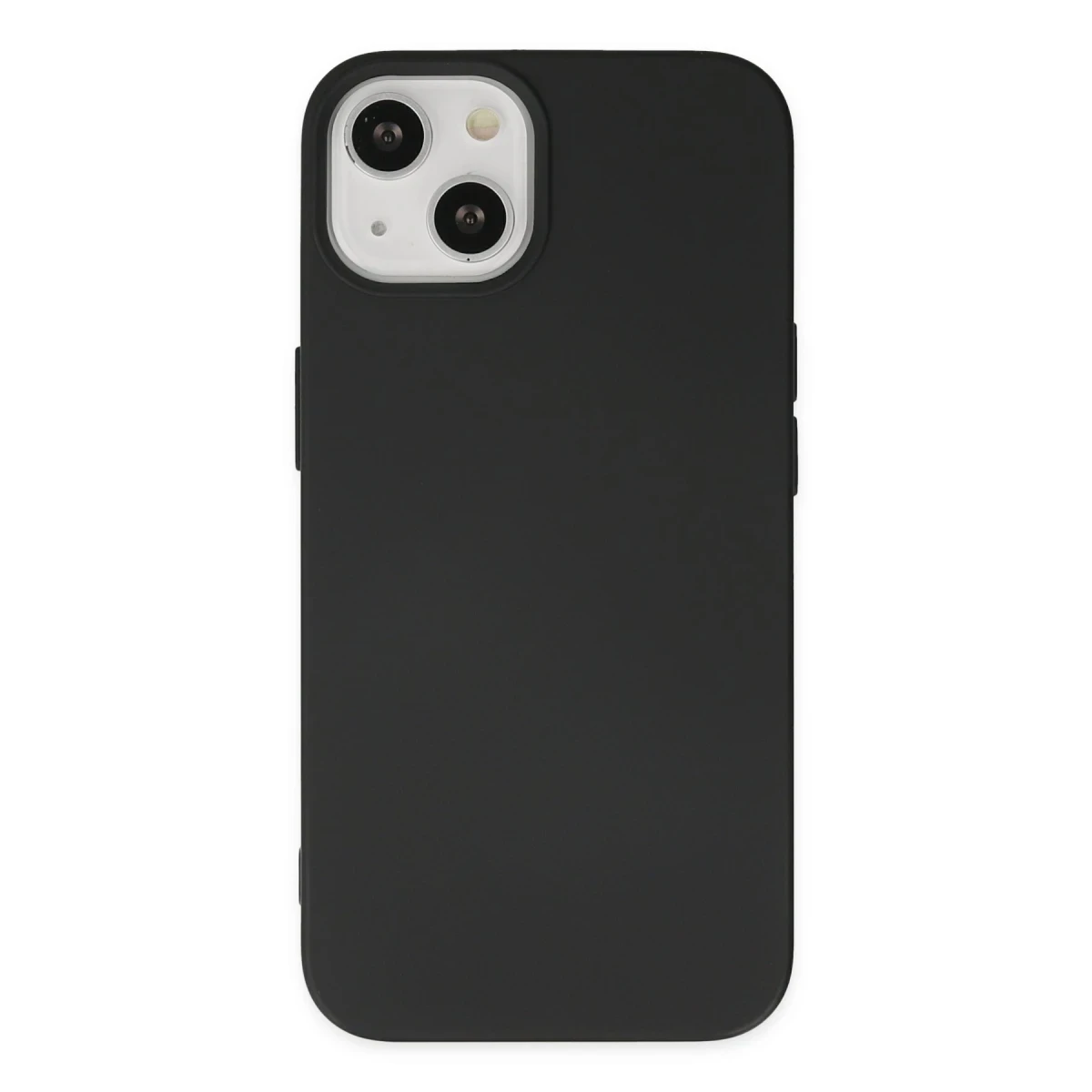 Apple iPhone 14 Plus Kılıf Nano içi Kadife Silikon - Siyah