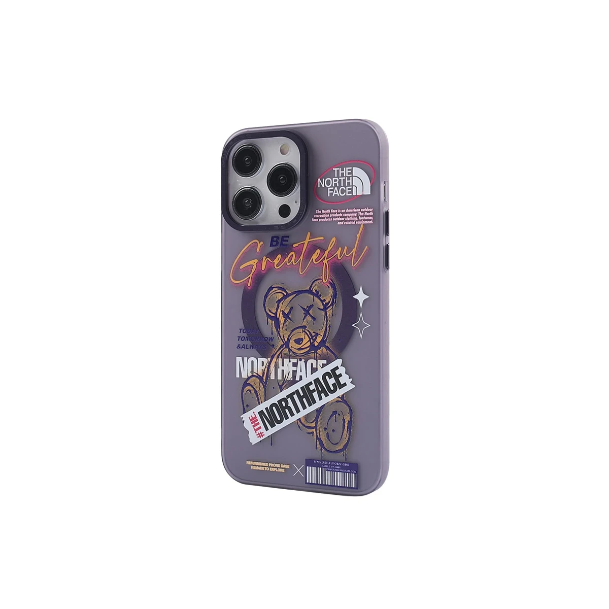 Apple iPhone 14 Pro Kılıf Apollo Magneticsafe Desenli Kapak - Apollo Mor - 2