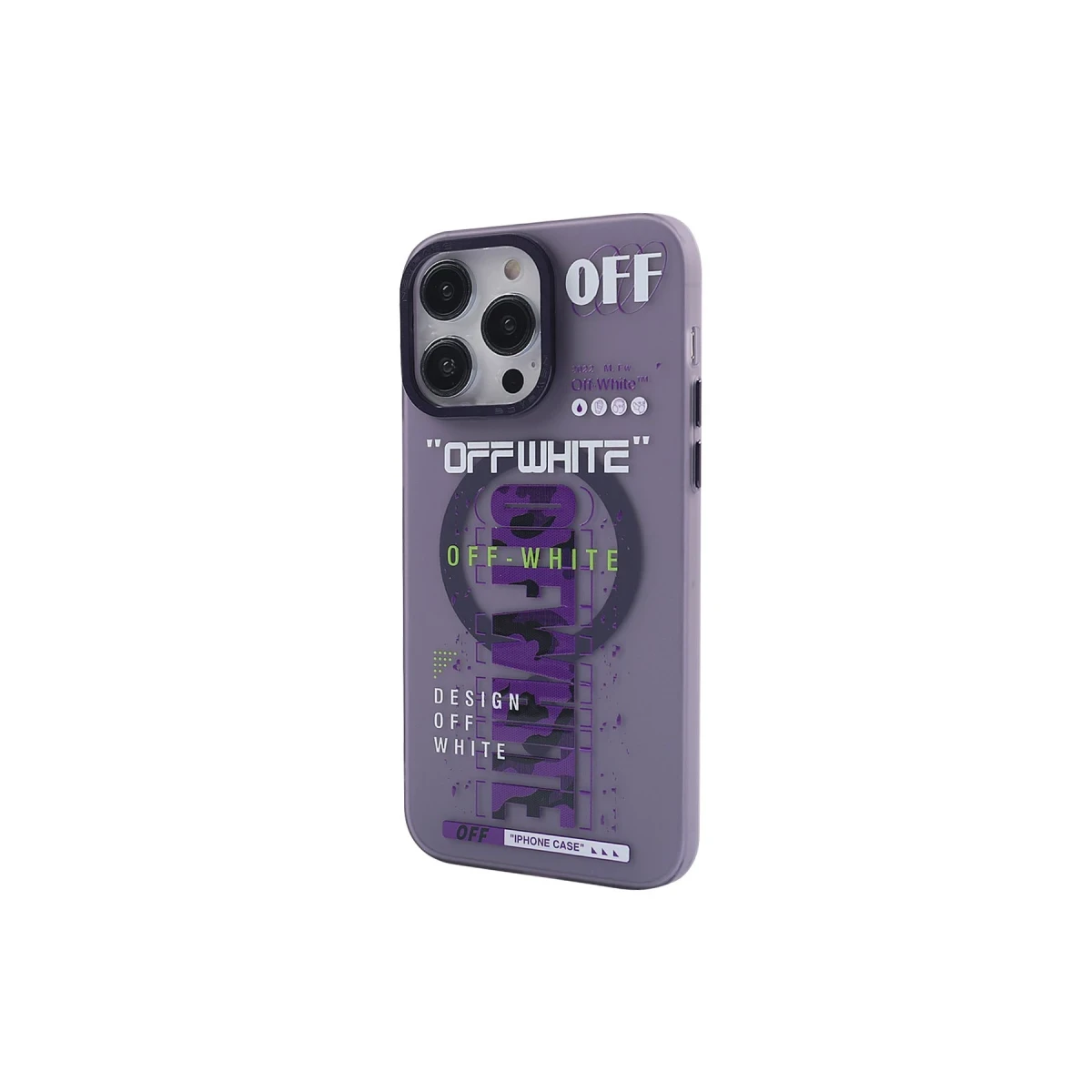 Apple iPhone 14 Pro Kılıf Apollo Magneticsafe Desenli Kapak - Apollo Mor - 3