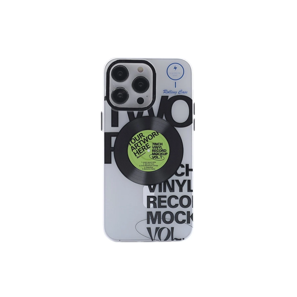 Apple iPhone 14 Pro Kılıf Apollo Magneticsafe Desenli Kapak - Apollo Şeffaf - 5