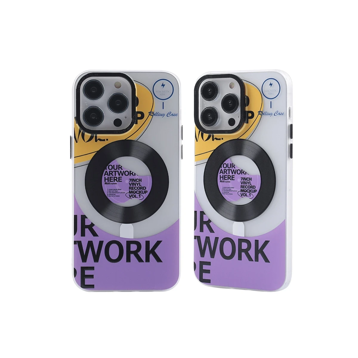 Apple iPhone 14 Pro Kılıf Apollo Magneticsafe Desenli Kapak - Apollo Şeffaf - 6