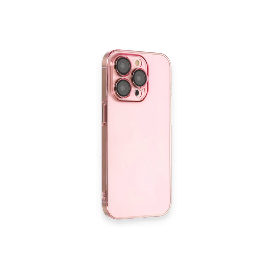 Apple iPhone 14 Pro Kılıf Armada Lensli Kapak - Rose Gold