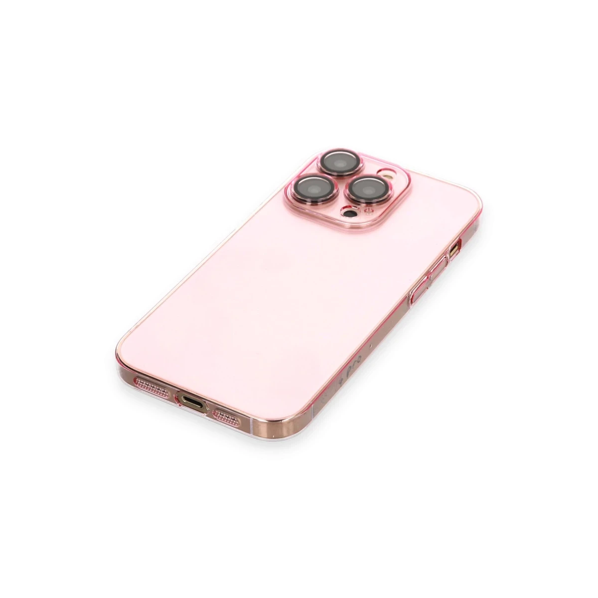 Apple iPhone 14 Pro Kılıf Armada Lensli Kapak - Rose Gold