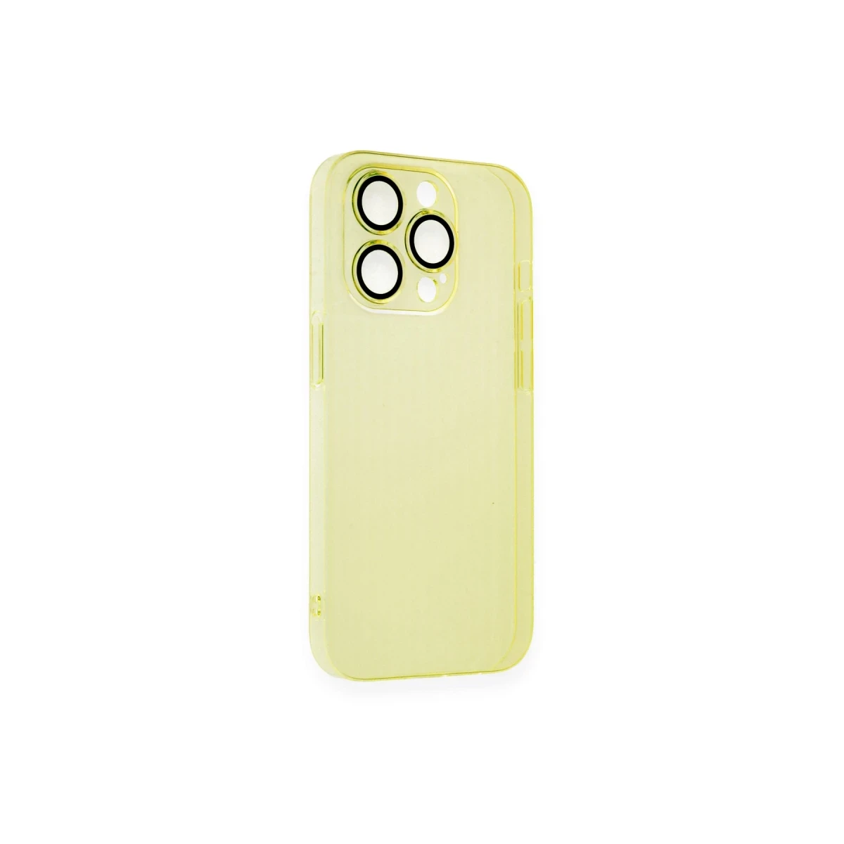 Apple iPhone 14 Pro Kılıf Armada Lensli Kapak - Sarı