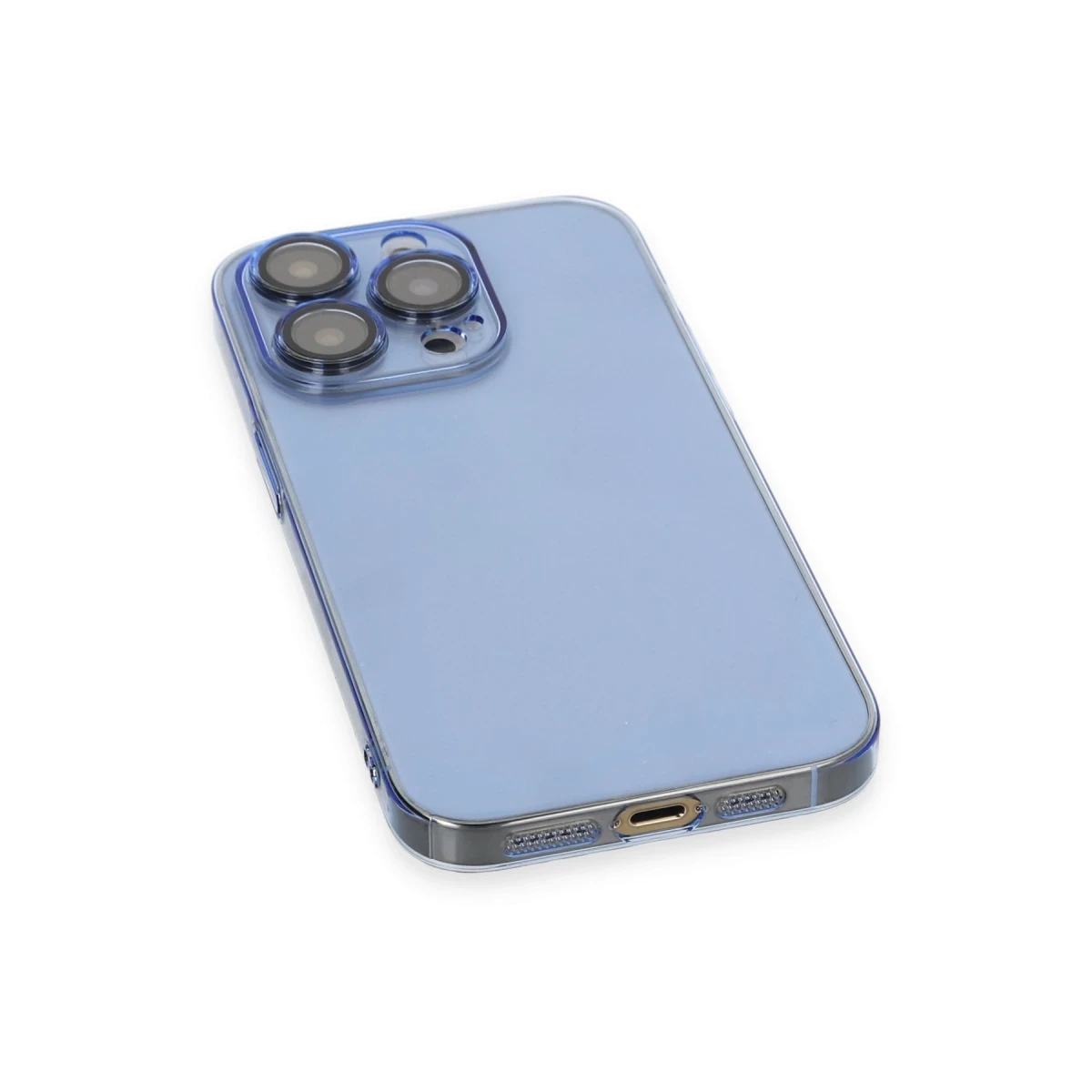 Apple iPhone 14 Pro Kılıf Armada Lensli Kapak - Sierra Blue