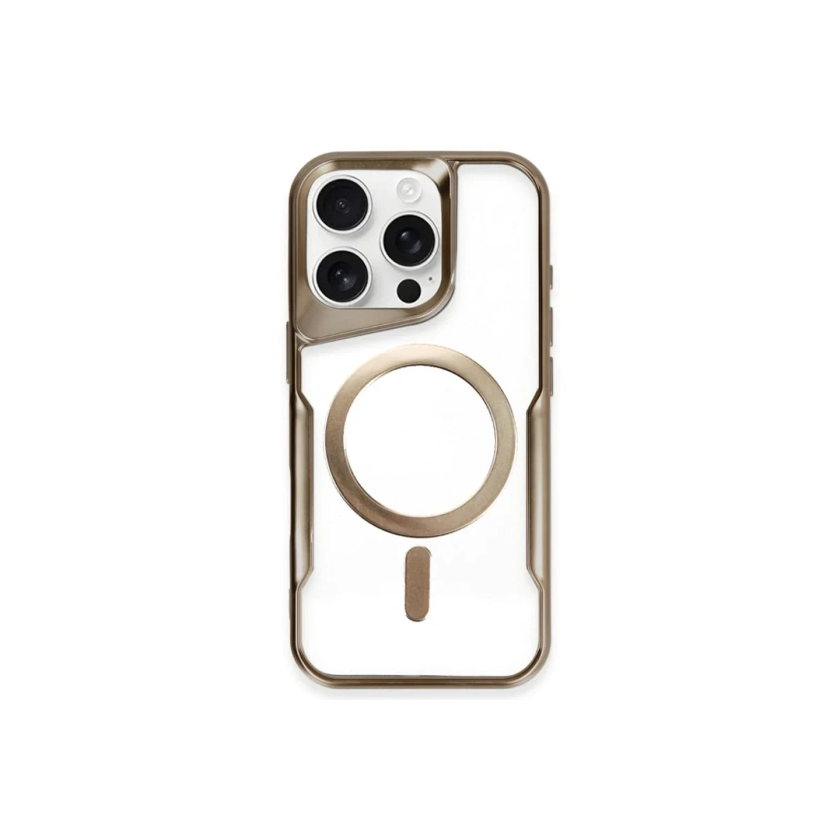Apple iPhone 14 Pro Kılıf Boyi Magsafe Silikon Kapak - Kahverengi
